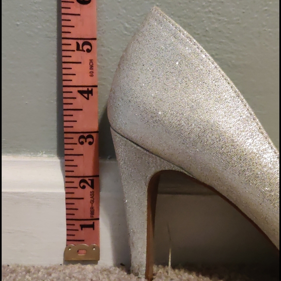 Silver open toe heels - Picture 4 of 6